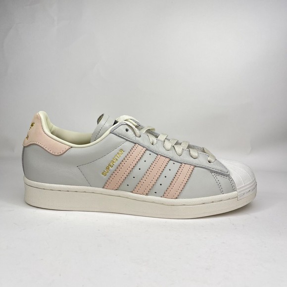 Adidas Mens Originals Superstar Grey Pink Lifestyle Shoes Size 8 H00167 main image 4
